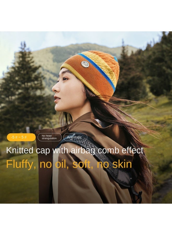 Warm Knit Beanie】unisex Stretchy Windproof Winter Hat, Slimming Design For All Seasons - Image 2