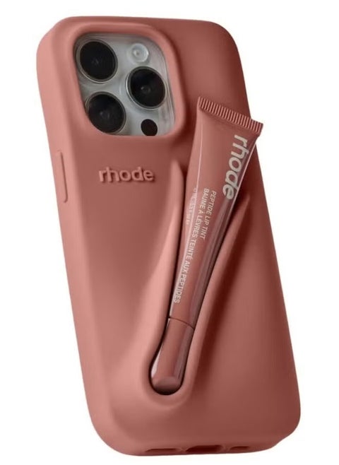 Silicone Phone Case with Built-in Lip Gloss Holder – Stylish & Functional Design for iPhone