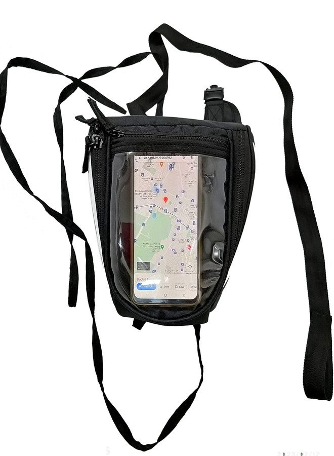 ARTHLAKSH Multipurpose Bag | Water Repellent | Strap to Leg or Hip | for Travel, Outdoor and Adventures- Black - Image 4