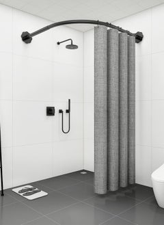Sharpdo Bathroom Shower Curtain Rod 70-110cm Adjustable Spring Curtain Rod No drilling Stainless Steel Easy installation Non-Rust clothes rail in wardrobe Kitchen  - Image 1