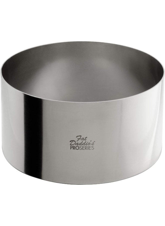 Fat Daddio's - Fat Daddio's SSRD-6030 Cake & Pastry Ring, 6 x 3 Inch, Silver - Image 1