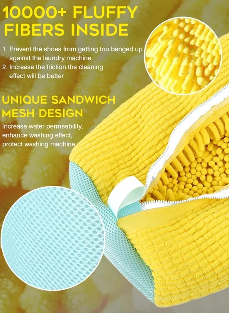 HOMESTAR 1Pc Large Shoe Washing Machine Bag – Extra Thick Laundry Shoe Bag for Washer and Dryer, 360° Deep Clean Shoes Laundry Bag, Reusable Shoe Bag for Sneaker washing machine bags - Image 5