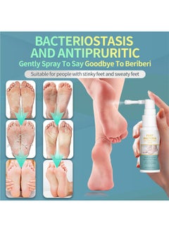 lansiyi "Foot Bacteria Bacteriostasis Spray-Shoe Deodorizer Foot Spray Odor Smell Eliminator Freshener for Athlete Sweat Feet Skin Repair "  - Image 4