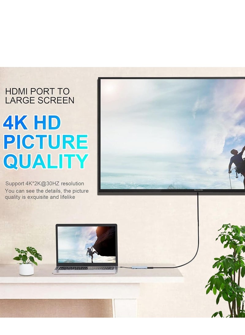 JAJEEK 11-in-1 USB C Adapter Docking Station with 4K HDMI, USB 3.0, VGA, Ethernet, SD/TF Card Reader – Multi-Port Hub for MacBook Pro/Air & Type C Devices – Seamless Connectivity, Fast Charging & High-Resolution Display - Image 4