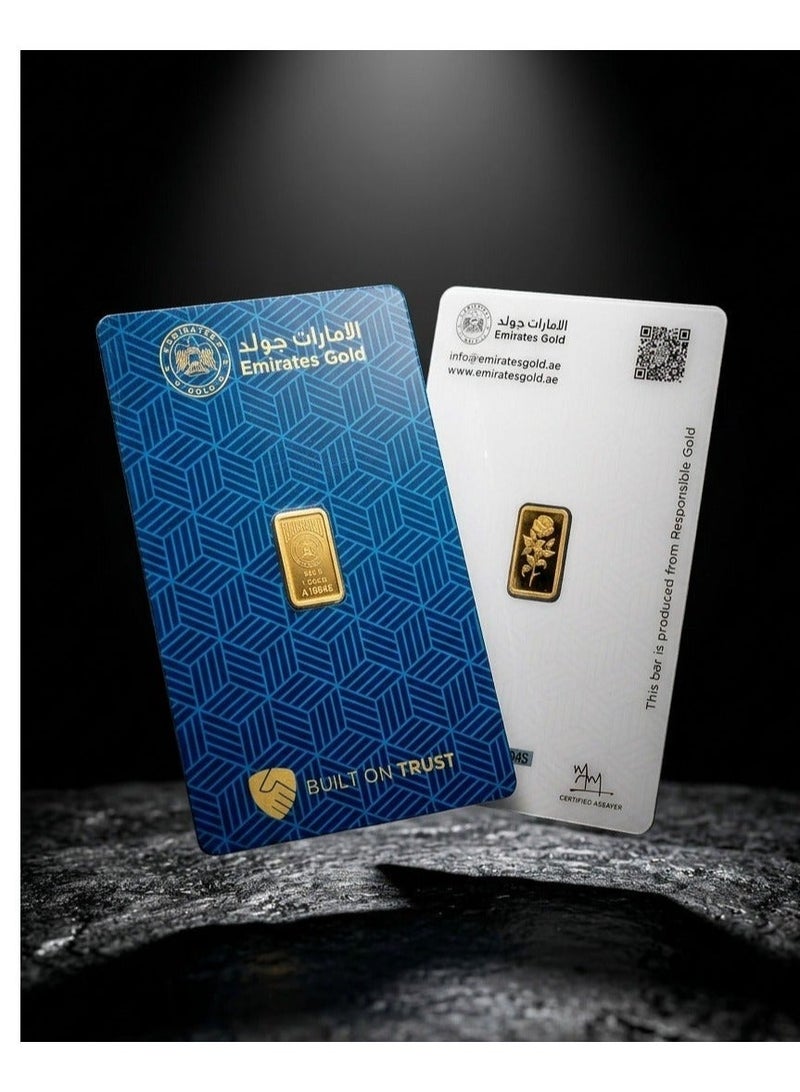 Emirates Gold سبائك الذهب الإماراتية 1 جرام – سبيكة معتمدة - Image 1