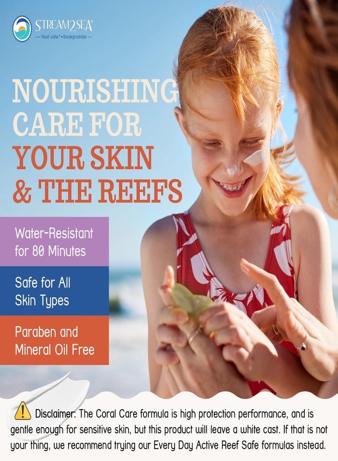STREAM 2 SEA Stream2Sea Coral Care - Reef Safe Sunscreen SPF 30 Travel Size - First Reef-Approved Natural Mineral Sun block Boosts Coral Growth, Water resistant, Biodegradable, Eco-Friendly - 2 Pack - Image 4