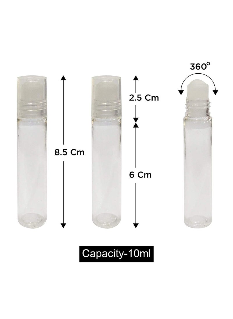 PMW pmw Roll On Bottles Food Grade Plastic Bottles Perfume Bottles Empty Reusable Refillable Reusable MultiPurpose Pack Of 50  - Image 2