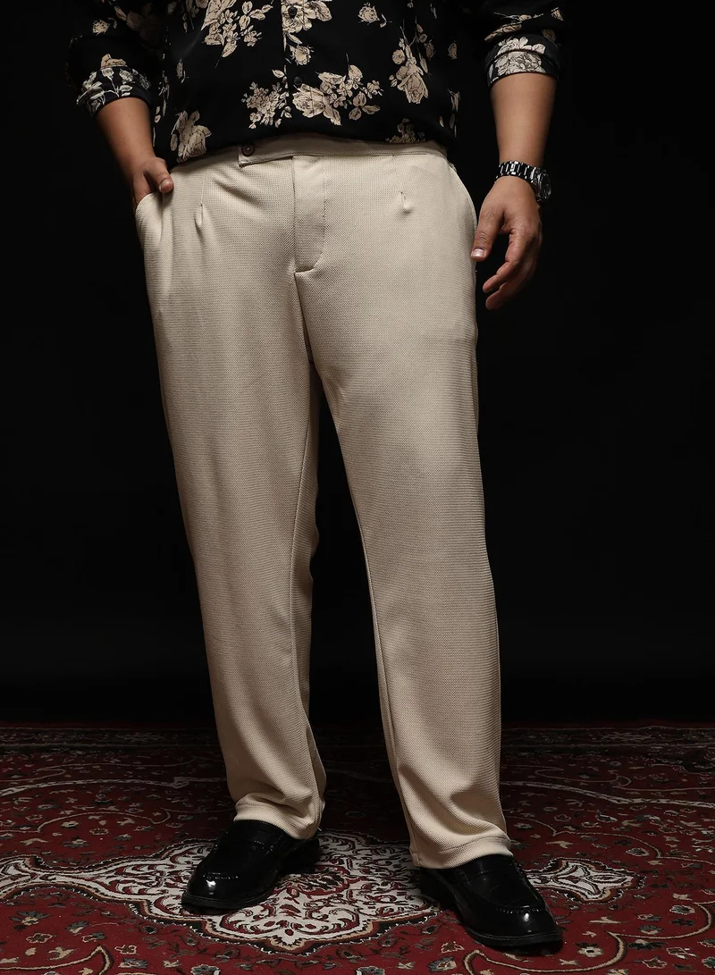 انستافاب بلس بنطلون رجالي إنستافاب بلس بيج بقصة مستقيمة وخصر ممتد