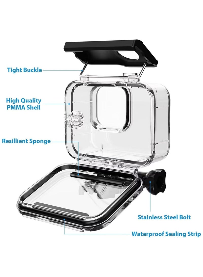 45M Waterproof Housing Case for GoPro Hero 13/12/11/10/9, Waterproof Case Diving Protective Housing Shell for GoPro Action Camera Underwater Dive Case Shell with Mount - Image 5