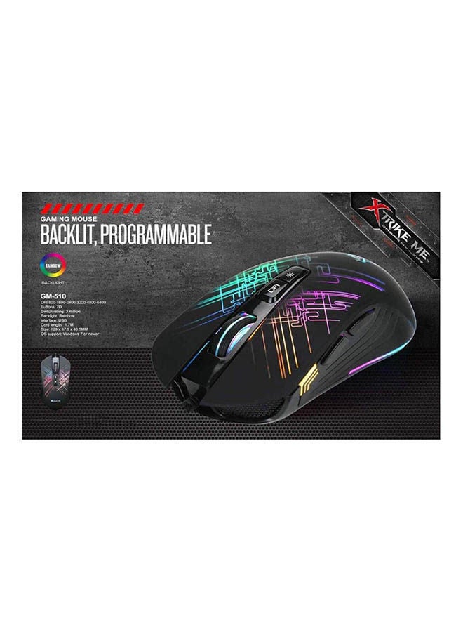 Wired Optical Gaming Mouse With 7 Buttons