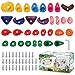 TOPNEW 32 Rock Climbing Holds Multi Size for Kids Adult Rock Wall Holds Climbing Rock Wall Grips for Indoor and Outdoor Playground Play Set Includes 2 Inch Mounting Hardware - Image 3