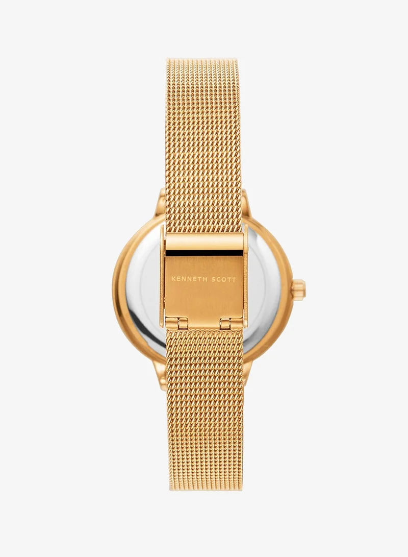 Kenneth Scott  Women's Stainless Steel Analog Watch K22519-RMKW - 32.3 mm for Women | Best Price UAE