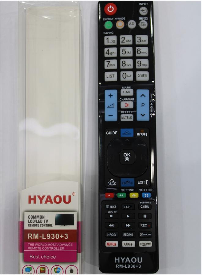 HYAOU LG TV Replacement remote Works with ALL LG televisions RML930plus3