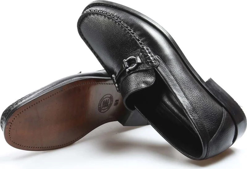 Fast Step Leathery Sole Inside and Outside Genuine Leather Buckle Men's Classic Shoes 932MA67