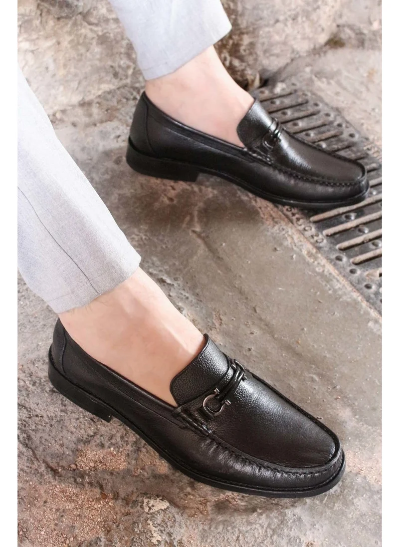 Fast Step Leathery Sole Inside and Outside Genuine Leather Buckle Men's Classic Shoes 932MA67