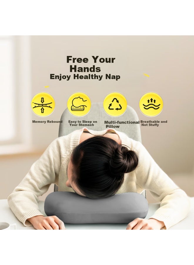 Witgoer Nap Pillow, Small Cushion, Hug Pillow, Backrest, Waist Pad, Nap Aid, Sleeping Tool, For Office, Students, Car Travel, Portable - Image 2