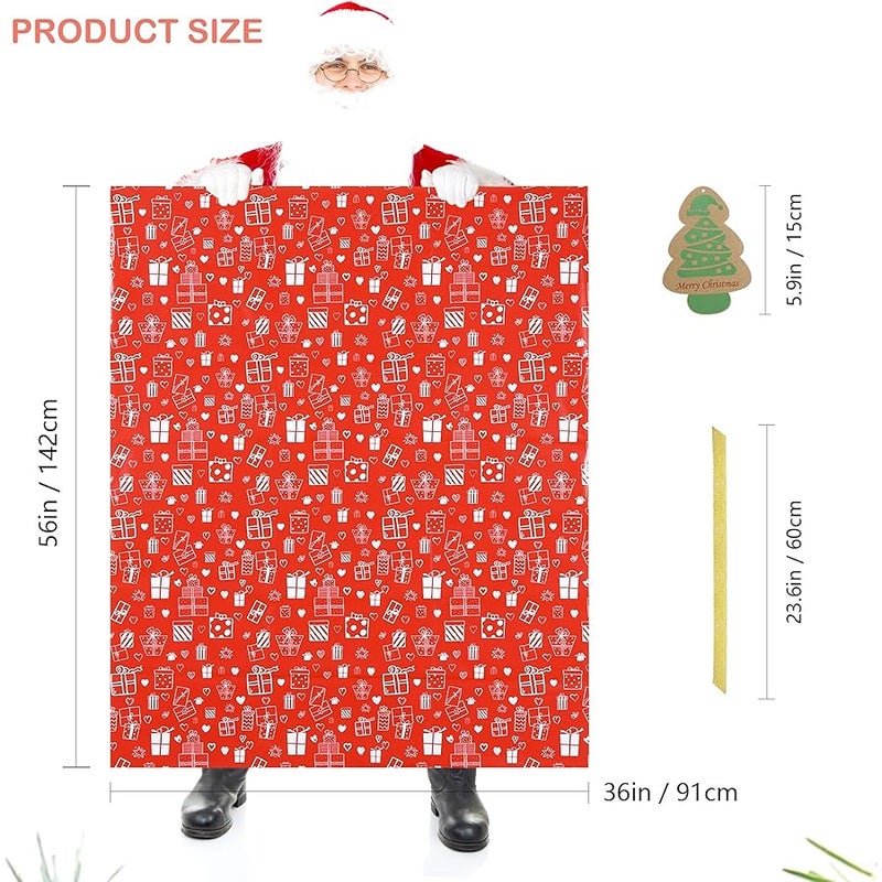 LUFEVRM Gift Bag 56 x 36 Red - Image 2