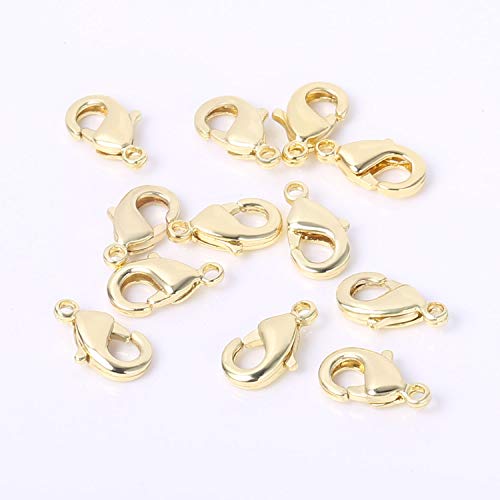 ALEXCRAFT Wholesale Pack- Gold Plated 50 PCS 9mm Small Lobster Clasps and 100 PCS 4mm Open Jump Rings for Jewelry Making & Finding - Image 5