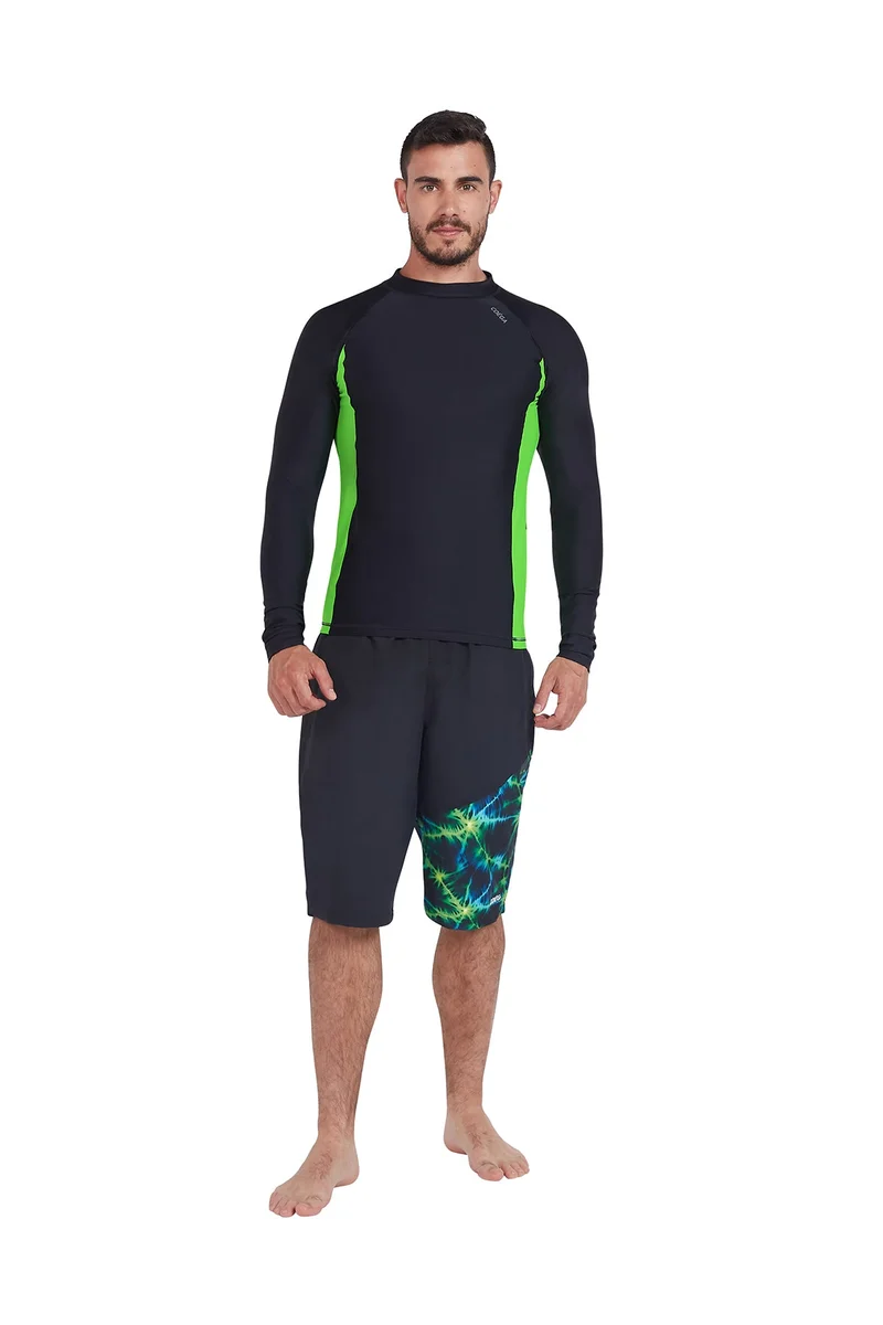 COEGA SUNWEAR  COEGA Mens  Swim Capris - Nero Green Tie Dye for Men | Best Price UAE