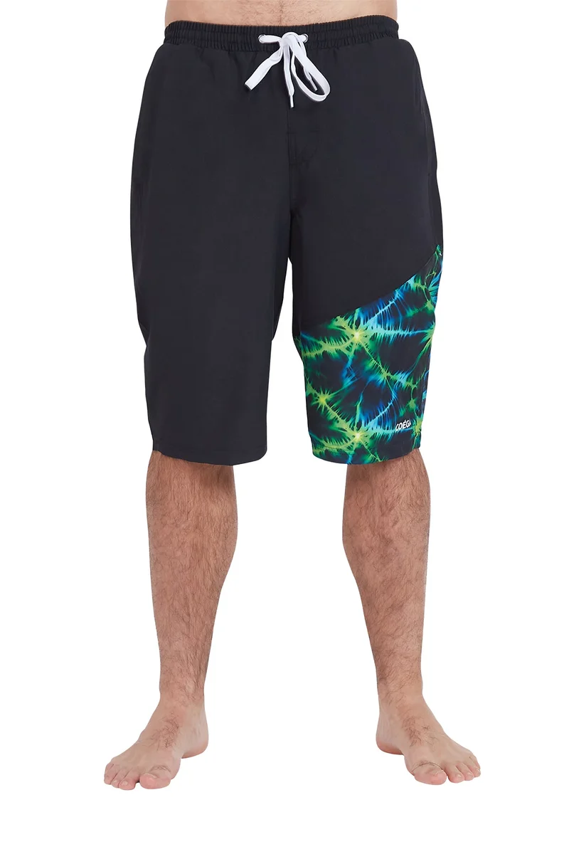 COEGA SUNWEAR COEGA Mens  Swim Capris - Nero Green Tie Dye