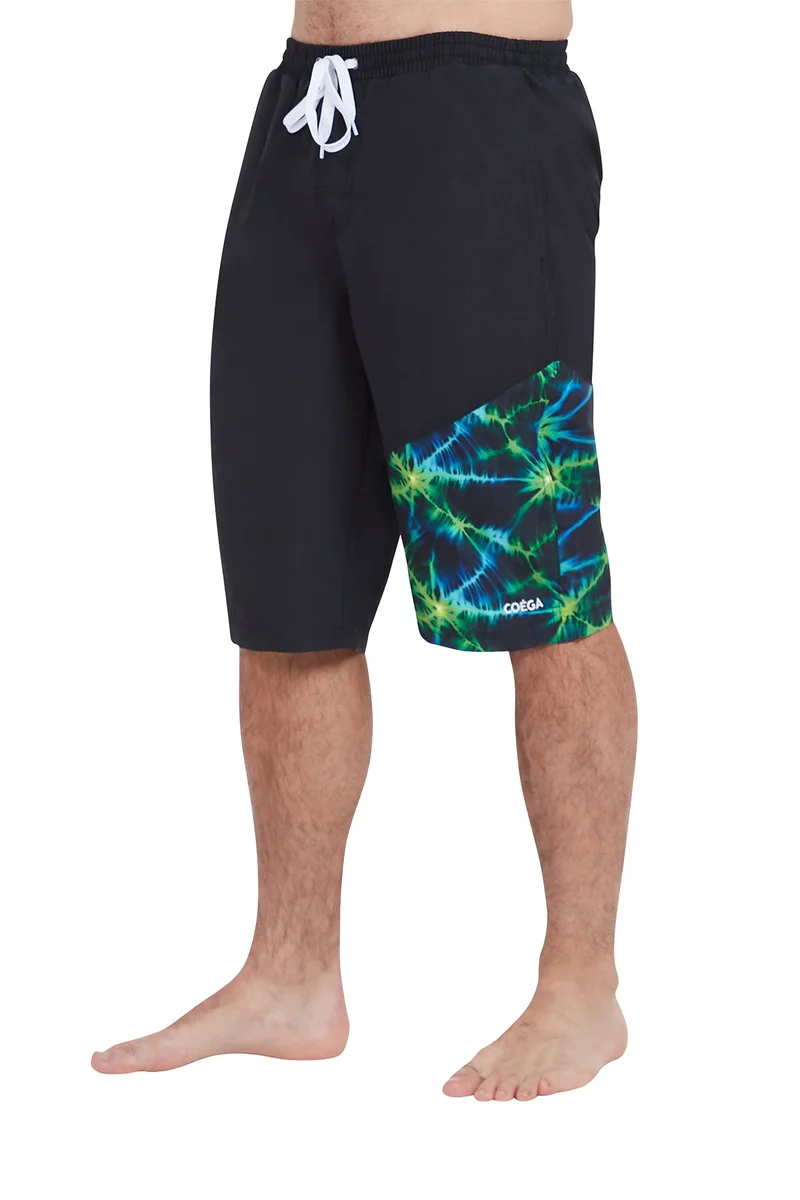 COEGA SUNWEAR  COEGA Mens  Swim Capris - Nero Green Tie Dye for Men | Best Price UAE