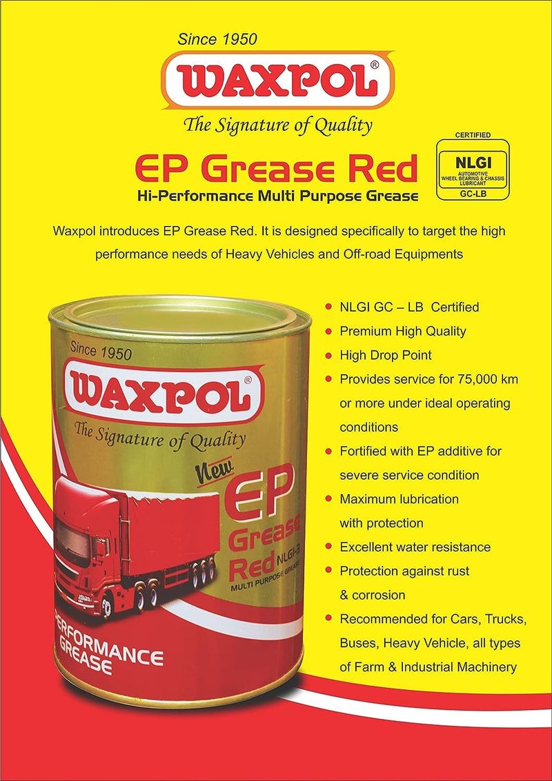 Waxpol EP Grease Red NLGI-3 Multi Purpose - 500 gm - Image 4