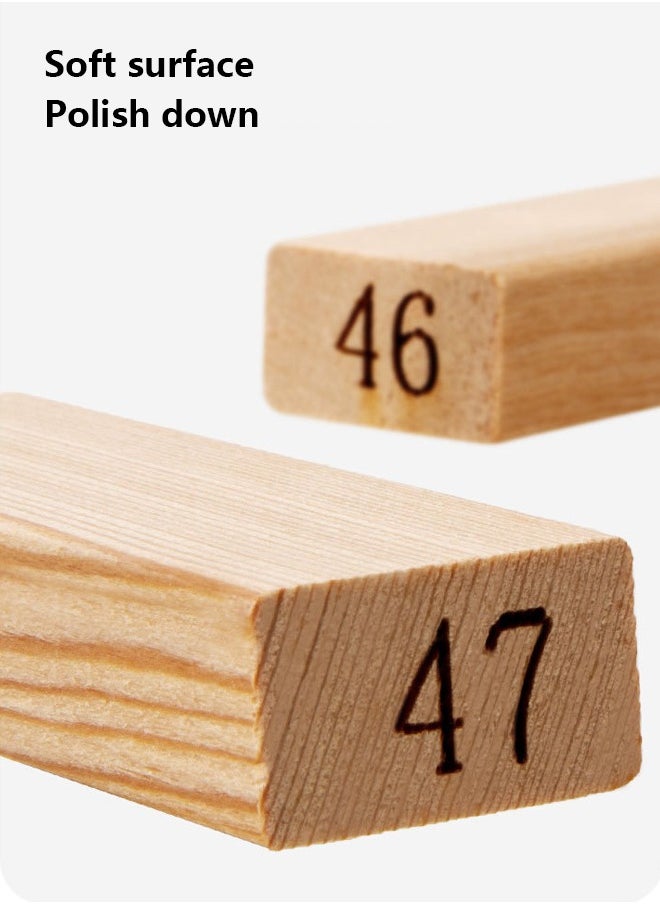 Occuwzz - High Stack Wooden Block Game 48 Pieces Classic Numbered Tower Game for Kids 1 or More Players - Image 1