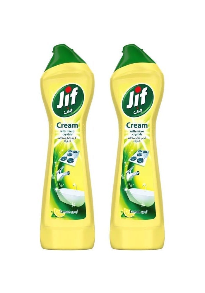 Jif Cream Cleaner Lemon - 2 x 500 ml - Image 1