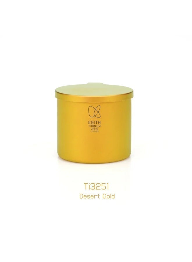 KEITH Titanium CC Colorful Mug Dessert Gold, Double-Wall Titanium Coffee Mug 400ml Lightweight Thermal Cup - Image 1