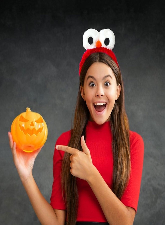 Tirdkid 2 Pack Adorable Red Blue Monster Costume & Eyes Headband - Perfect Cartoon Fuzzy Costumes for Halloween Parties and Celebrations - Image 5