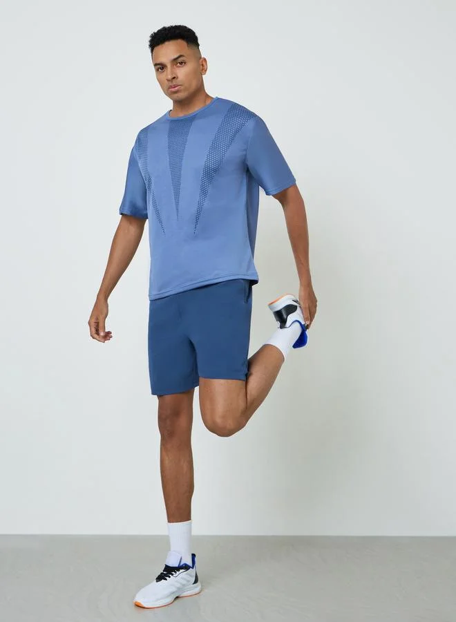 ستايلي اكتيف Men Panelled Nylon Training Shorts with Zip Pocket