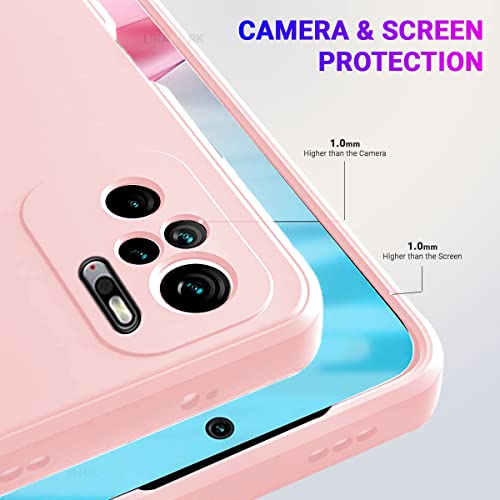 LIRAMARK Silicone Soft Back Cover Case for Mi Redmi Note 10 / Note 10S (Pink) - Image 4
