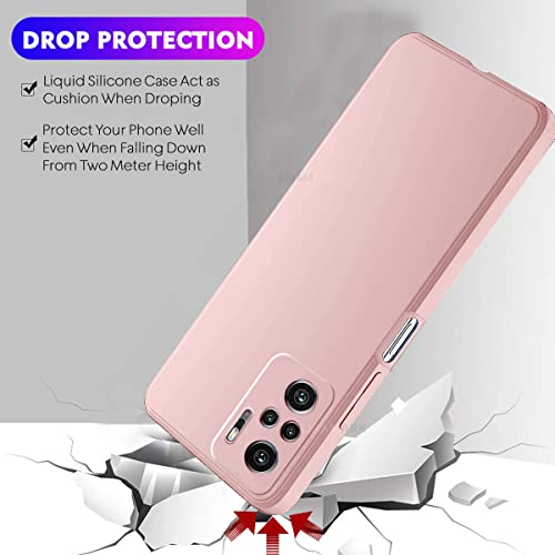 LIRAMARK Silicone Soft Back Cover Case for Mi Redmi Note 10 / Note 10S (Pink) - Image 3