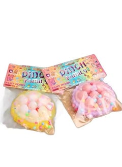 Cupcake Fidget Mochi is a cute and soft toy made of a mochi-like material, perfect for relieving stress and anxiety.