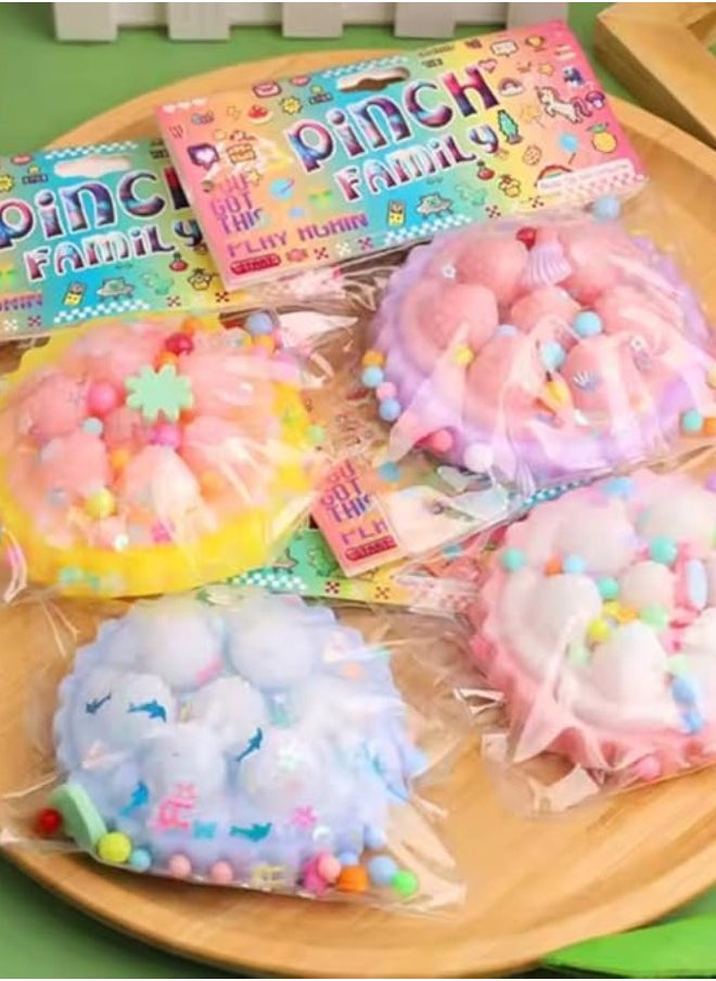 Generic - Cupcake Fidget Mochi is a cute and soft toy made of a mochi-like material, perfect for relieving stress and anxiety. - Image 1