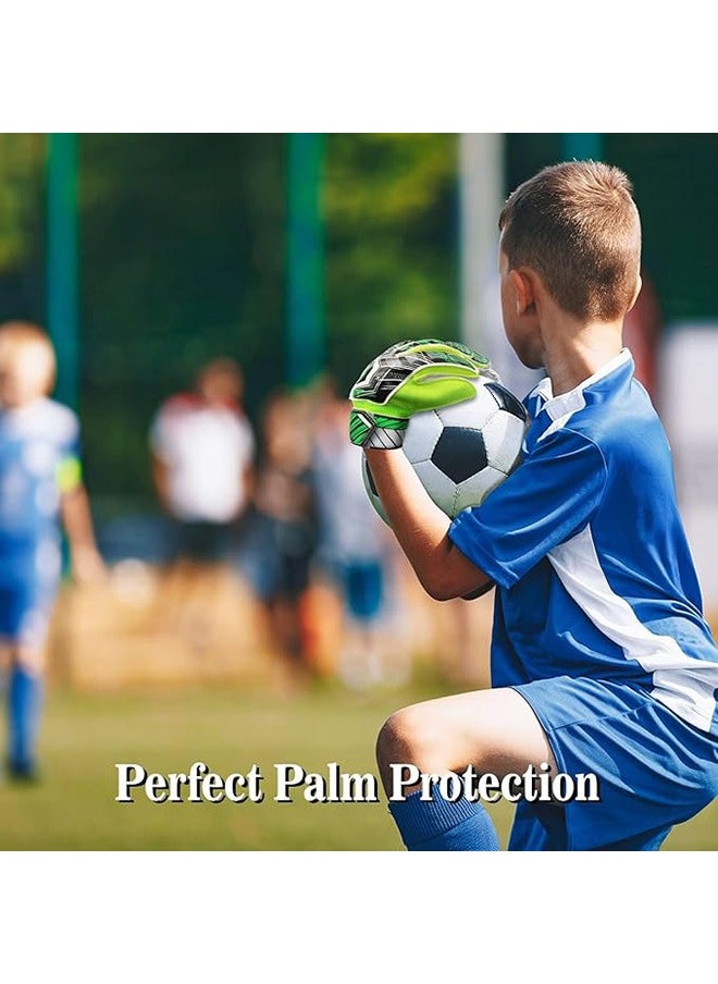 Generic Children Football Gloves, Kids Youth Football Soccer Goalkeeper Goalie Training Gloves Gear with Strong Grips Palms, Soccer Goalie Goalkeeper Gloves for Kids Boys Children  - Image 4