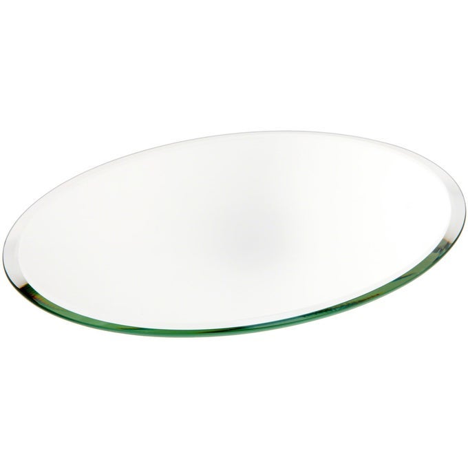 7 X 9 OVAL 3MM THICK BEVELED GLASS MIRROR