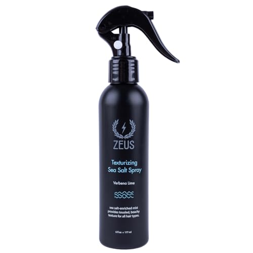 ZEUS Texturizing Sea Salt Hair Spray, Professional Volumizing & Styling Mist, Enhance Texture & Volume for Effortless Beachy Hair & Beard, Lightweight Hold & Matte Finish (Made in USA) - Image 1