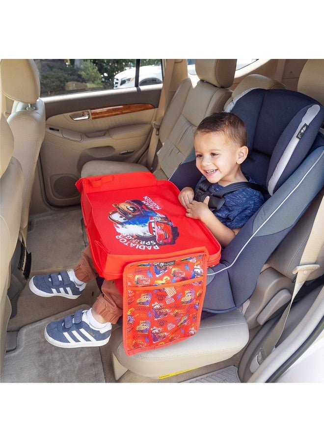 J.L. Childress Disney Baby 3-in-1 Travel Tray & iPad Tablet Holder - Car Seat Lap Tray for Toddlers, Kids - Use on Airplanes, Road Trips, Lap Desk - Tablet Holder and Carry Bag - Disney Cars - Image 4