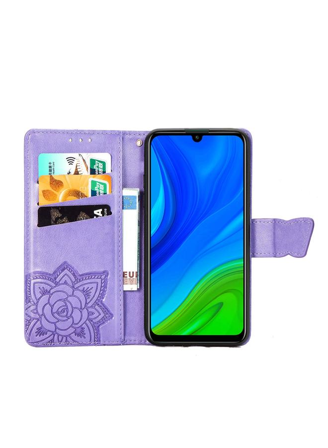 Zaboon Case For Huawei P Smart 2020 Butterfly Love Flower Embossed Horizontal Flip Leather Case with Bracket / Card Slot / Wallet / Lanyard - Image 2
