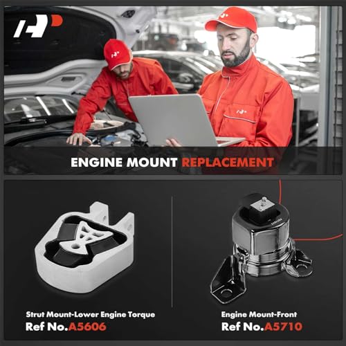 A-Premium 2PCS Engine Motor Mount and Torque Strut Mount Set Compatible with Ford Fusion 2013 2014 2015 2016 2017 2018 2019 L4 2.5L, Naturally Aspirated, Replace# DP5Z6068A, DG9Z6038H - Image 2