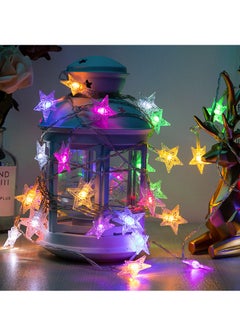 Mei Lifestyle 3m Long Multicolor Star String Lights with Batteries 20 LED Decorative Lights  - Image 2
