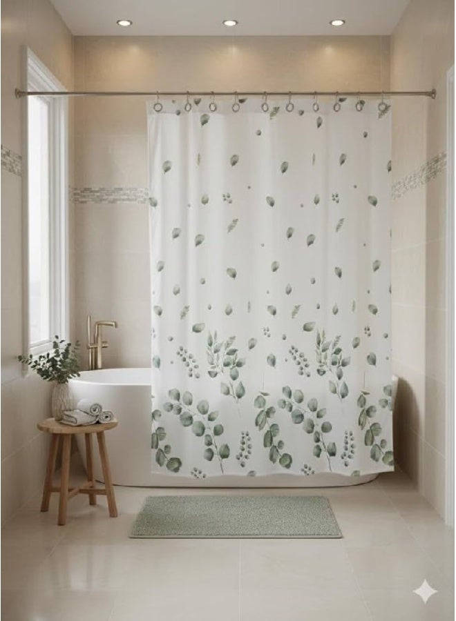 Waterproof vinyl shower curtain (200cm x 200cm) – various designs - Image 3
