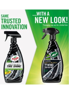 TurtleWax Professional Tire Cleaner And Shine, Advanced Formula To Extend Tire Life, Removes Grease And Stubborn Dirt, Restores Shine, 500 ml.  - Image 2