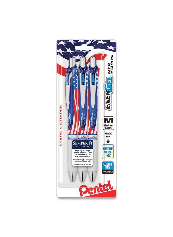 Pentel Stars & Stripes Edition Energel Rtx Pens - Image 2