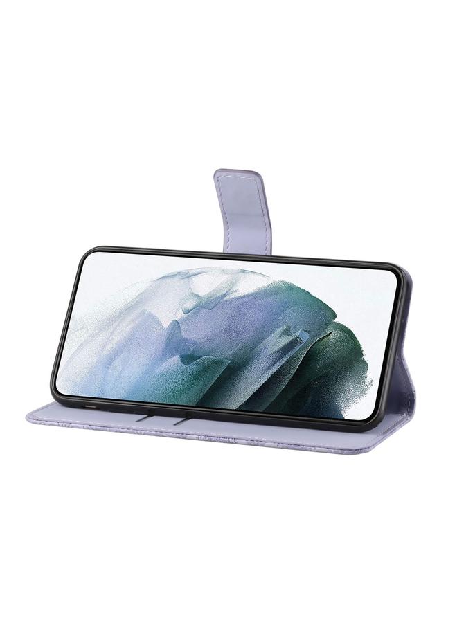 اس-توب جراب لهاتف OPPO A94 4G، جراب هاتف جلدي منقوش بنمط عرقي - Image 4