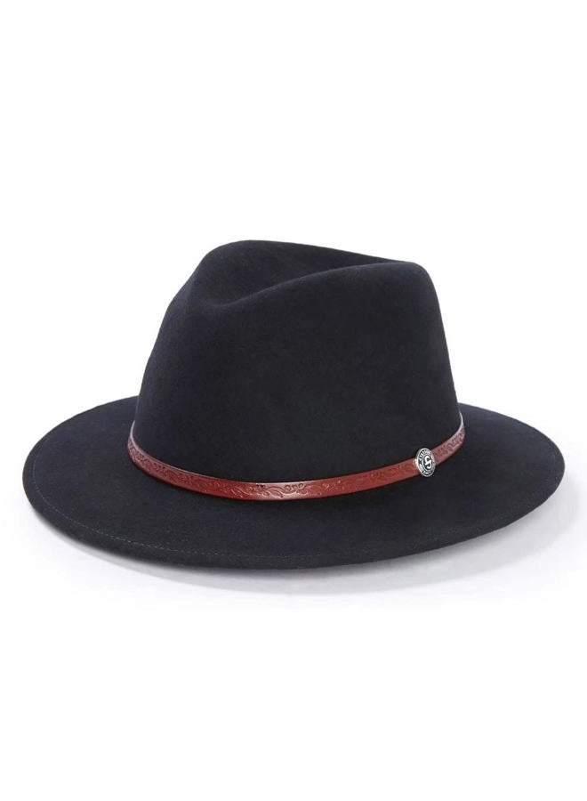 Stetson Dobbs TWCMWL-8824 Classic Mens Cromwell Crushable Cowboy Hat Black 7 1/2 - Image 2