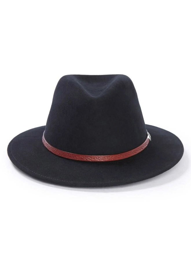 Stetson Dobbs TWCMWL-8824 Classic Mens Cromwell Crushable Cowboy Hat Black 7 1/2 - Image 1