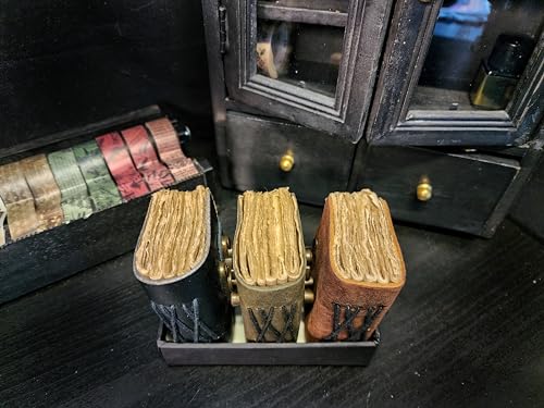 Modest Goods [Set of 3] Handmade Mini Leather Journals - Tiny Vintage Scrapbooks, Pocket Artist Sketchbook, small leatherbound Unlined Notebook journal, gift for artists, writers, and scrapbooking on the go gifts. - Image 3