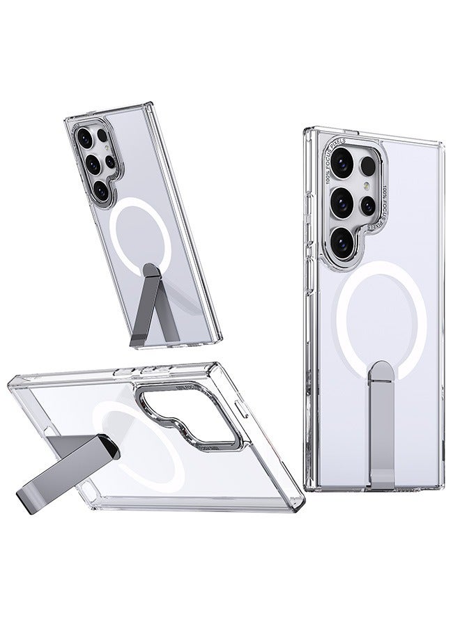 Samsung Galaxy S24 Ultra Magnetic MagSafe Case, Full Shockproof Protection,Translucent Matte Back, Slim Phone Cover with Strong Magnet for Galaxy S24 Ultra (Clear) - Image 1